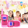 Miniatyrbild 5 av 5: Leksaker för flickor och pojkar 3-12 år, Walkie Talkies för barn 22 kanaler 2-vägs radioleksak med bakgrundsbelyst LCD-ficklampa, 3 mils räckvidd för utomhus, camping