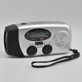 Miniatyrbild 1 av 5: Högkvalitativ Handvevad Radio i Grossist, Solcellsradio, Nödhandvevad Radio Silver