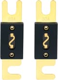 2-pack ANL säkringar - 80 A - Kompatibel med bilstereosystem - svart och guld