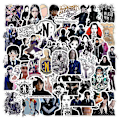 Pikkukuva 1 / 4: Wednesday Addams -sarjan asut/koristeet/peruukit naisille ja lapsille cosplay-juhliin ja naamiaisiin A Stickers 9-10 Years