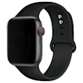 Miniatyrbillede 2 af 2: Silikone urrem kompatibel med Apple Watch, 38/40/41mm, Sort