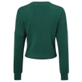 Miniatyrbillede 3 af 5: Bomuld Dame V-hals Mode Design Løstsiddende Ensfarvet Casual Cardigan 15 Farver Dark Green 2XL