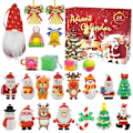 Miniatyrbilde 1 av 5: 24-delt Adventskalender med Fidget Toys, Julenissen, DIY Juletre Hengepynt, 2023 Juletellingskalenderleker for Barn style 3