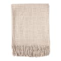 Vinga Lenox Geometrisk Pläd En Storlek Brun Brown One Size