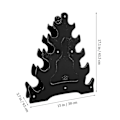 Miniatyrbillede 5 af 5: Winomo Dumbbell Opbevaringsstativ Træblad Design Dumbbell Holder 5-lags Vægtløftning Dumbbell Opbevaringsstativ