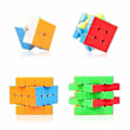Miniatyrbillede 3 af 3: 4 stk. Magic Cube Speed Cube 2x2 3x3 4x4 5x5 Puslespil Legetøj Gave Til Børn