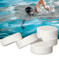 Miniatyrbillede 3 af 5: 100/200/300 stk Klortabletter Multifunktionel Øjeblikkelig Desinfektion Til Swimmingpool Badekar Spa 100Pcs 1Box