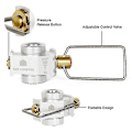 Miniatyrbild 4 av 5: Gas Saver Plus Gas Convertor Shifter Refill Flat Tank Conversion Adapter Camping Gas Adaptor Valve