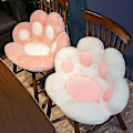 Miniatyrbilde 2 av 5: Kattens pote pute Søt sete pute Kattens pote form Lat sofa Bjørnens pote kontorstol pute Koselig varm plysj sofa dekorasjon pute #jjwj001 PolarWhite Large