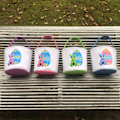 Miniatyrbillede 4 af 5: Kanin Trykt Påskeæg Gaveopbevaringskurv Canvas Tote Håndtaske Spandtaske Blue