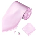 Pikkukuva 1 / 5: Miesten muodikkaat yksiväriset pukupaidat, solmiot, rannekkeet ja taskuliina - Tuxedo-puku Pink