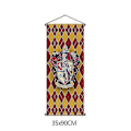 Pikkukuva 3 / 4: Harry Potter -faneille tarkoitettu ruudullinen roikkuva lippu Tylypahkan velhojen ja noitien koulu -lippu seinävaate sisätilojen koristeluun Gryffindor 41*109cm