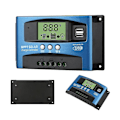 Miniatyrbilde 1 av 5: Solcelle-kontrollere MPPT 100A 80A 60A 50A 40A 30A Dobbel USB LCD-skjerm 12V 24V 40A