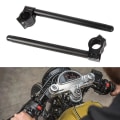 Pikkukuva 2 / 5: Moottoripyörän ohjaustangot 22mm ohjaustangon kiinnityshaarukat ohjaustangot kiinnityshaarukat universaaliin Cafe Racer -moottoripyörään 31mm - 51mm alumiini 45mm Silver