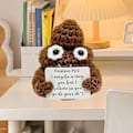 Miniatyrbild 5 av 5: Positiv Energibombe Potatis-Kram-Plush-Docka Handsydd i Ull med Kort Rolig Julgåva Heminredning Hög Kvalitet TT