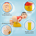 Miniatyrbild 2 av 5: Bubbelmaskin Leksaker, Rolig Musik Automatisk Raps Bubbelmaskin, Bubbelmaskin Med LED Blinkande Glödlampor