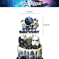 Miniatyrbild 5 av 5: Star Wars-tema födelsedagsbanderoll ballongfestdekorationer