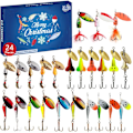 Miniatyrbild 1 av 5: Advent Fiskekalender 2024, Fisketackelkalender, Julnedräkningskalender - 24 Dagars Sötvattens Fisketackelset