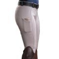 Miniatyrbillede 1 af 5: Damelommer Hip Lift Elastiske Ridebukser Hestevæddeløb Bukser White 2XL