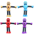 Miniatyrbilde 2 av 5: Teleskopisk Sugkopprobot Lekebarn Sugleker Sansestimulerende Leker Teleskopisk Rør Sugleke 4PCS