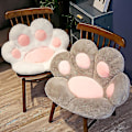 Miniatyrbilde 3 av 5: Kattens pote pute Søt sete pute Kattens pote form Lat sofa Bjørnens pote kontorstol pute Koselig varm plysj sofa dekorasjon pute #jjwj001 PolarWhite Large