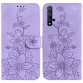 Läderfodral för Huawei nova 5T / Honor 20 Purple