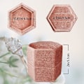 Miniatyrbillede 3 af 5: Hexagon Fløjl Ringeæske 2 Slots, Ringeæske Til Bryllupsceremoni, Med Aftageligt Låg, Dobbelt Slots Hexagon Ringeæske Til Bryllup, Ringeæske Til Bryllup