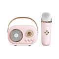 C20 Plus Multifunctional Karaoke Bluetooth Speaker with Microphone (Pink)