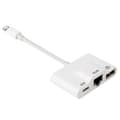 Lightning till RJ45 Ethernet LAN 10/100Mbps Nätverksadapter med Lightning 8P för iPhone/iPad
