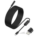 Endoscope for iPhone, ILIHOME Inspection Camera with 5.5mm Lens for, 3.5 Meter Semi-Rigid Cable Borescope IP68 Waterproof 3.5m