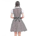 Miniatyrbillede 4 af 5: Traditionelt Oktoberfest Kostume til Kvinder - Tysk Ølpige Dirndl Kjole med Forklæde - Kostumefestkjole XS-6XL Plus Størrelse L