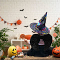 Pikkukuva 4 / 5: Enkelin siivet ja halo, valkoiset enkelin siivet langenneen enkelin siivet asu Halloweenin ja joulujuhliin aikuisille ... Musta