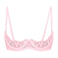 Miniatyrbillede 1 af 5: Dame 1/2 Kop Push Up Underwire Lace BH Lingeri Åben Brystkop BH Toppe Justerbar Rem Svampepolstret BH Undertøj Pink B 4XL