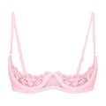 Miniatyrbillede 1 af 5: Dame 1/2 Kop Push Up Underwire Lace BH Lingeri Åben Brystkop BH Toppe Justerbar Rem Svampepolstret BH Undertøj Pink B 5XL