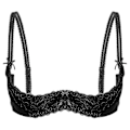 Miniatyrbillede 1 af 5: Dame 1/2 Kop Push Up Underwire Lace BH Lingeri Åben Brystkop BH Toppe Justerbar Rem Svampepolstret BH Undertøj Black A S
