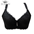 Miniatyrbild 2 av 4: 80-105 C/D Dam BH Plus Stora Storlekar Super Push Up Bralette Spets Underkläder Sexiga Underkläder Bygel Vinröd Wine red 90C