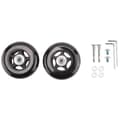 2 Set Bagage Resväska Ersättningshjul OD 80mm Black