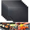 6-pack Grillmattor, Ugnmattor, Bakmattor - Non-Stick - 40x33 Svart 6-pack