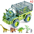Pikkukuva 3 / 5: Auton lelu dinosaurukset kuljetusautojen kuljetusrekka lelu vetävä ajoneuvo lelu Multi-color A5