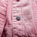 Miniatyrbilde 5 av 5: Damejakke i denim, varm, langærmet, helfarvet, vår og høst Pink M