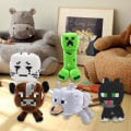 Miniatyrbilde 2 av 5: Søt og levende Minecraft-plysjdyr med høy simulering - Fyllt tegneseriefigur - Gris, blekksprut, katt - Plysj leketøy - Hjemmedekorasjon 2