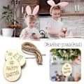 Miniatyrbillede 3 af 5: 10 stk. Happy Easter Trækanin Æg Hængende Håndværk Hjem