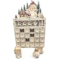 Miniatyrbillede 1 af 4: Træ Julekalender Nedtælling Til Jul Led Julepynt 24 Skuffer Med Led