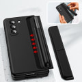 Miniatyrbilde 2 av 5: Z Fold 5 Etui, Slank PC-Etui med Innebygd Skjermbeskytter for Samsung Galaxy Z Fold 5 med S Pen, Avtakbar S Pen-Holder og Stativ Green