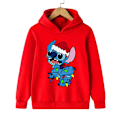Miniatyrbild 1 av 5: Rolig 90-tals Jul Stitch Hoodie Barnkläder Cartoon Kläder Flickor Pojkar Lilo och Stitch Tröja Hoodie Baby Casual Topp 59021 59021 160CM