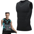Pikkukuva 1 / 5: Ionic Shaping Vest, Miesten Kehonmuotoilija, 2023 Uusi Versio Ionic Shaping Vest Miehille, Mukava Hengittävä Jääsiilkikankaasta Black S