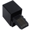 Pikkukuva 3 / 5: 5 kpl Mustaa 8p8c RJ45 RJ45 Naaras/naaras Ethernet Inline-liitinsovitin