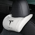Miniatyrbild 1 av 5: Läder bil nackstöd för Tesla Model 3 XSY 2022 Ländryggskudde Resenackstöd Tesla Model Y 2023 Tillbehör Bilinredning white headrest