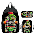 Miniatyrbild 1 av 5: 2024 Nya Teenage Mutant Ninja Turtles Skolväska Axelväska Pennväska 3-pack 16\" Ryggsäck Cartoon Tryckt Väskor Pojkar Födelsedagspresent T-12