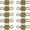 Miniatyrbild 2 av 5: 10 st Taktiska Västar Ryggsäckar Väskor Tillbehör Taktisk Utrustning Hållare Clip Molle Webbing Hållare Elastisk Bindning Band Spänne Army Green